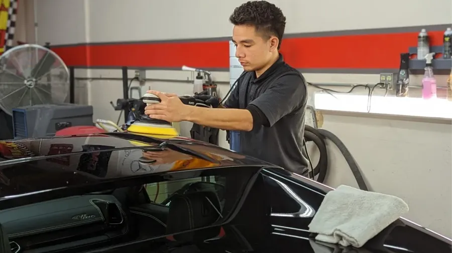 Ceramic coating work by a Alum Rock shop