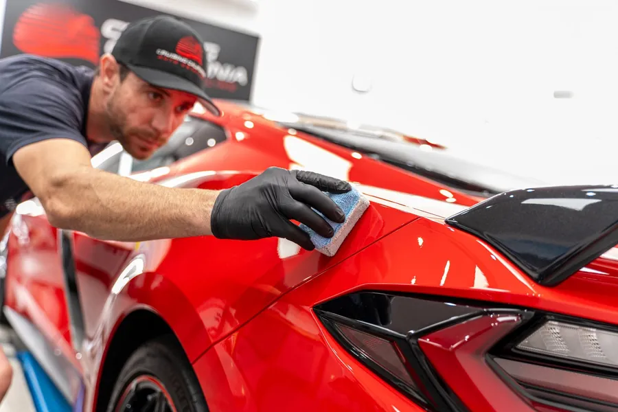 Ceramic coating work by a Bostonia shop